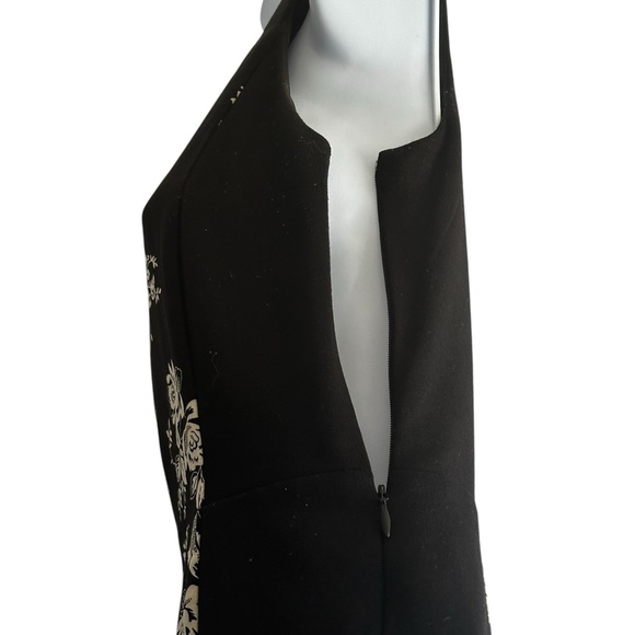 Eric + lani Black & White Floral Dress, Gothic Style,Whimsical Design,Romantic - Picture 3 of 16